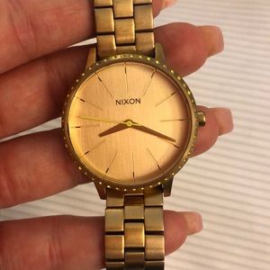 Gold Nixon Kensington Watch